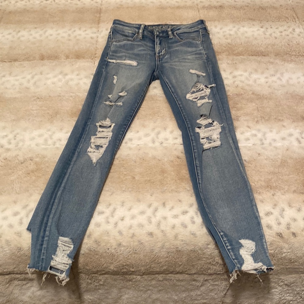 American Eagle blue jeans. Size small
